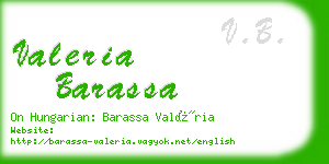 valeria barassa business card